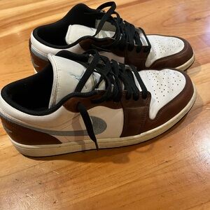 Jordan Brown and White Sneakers